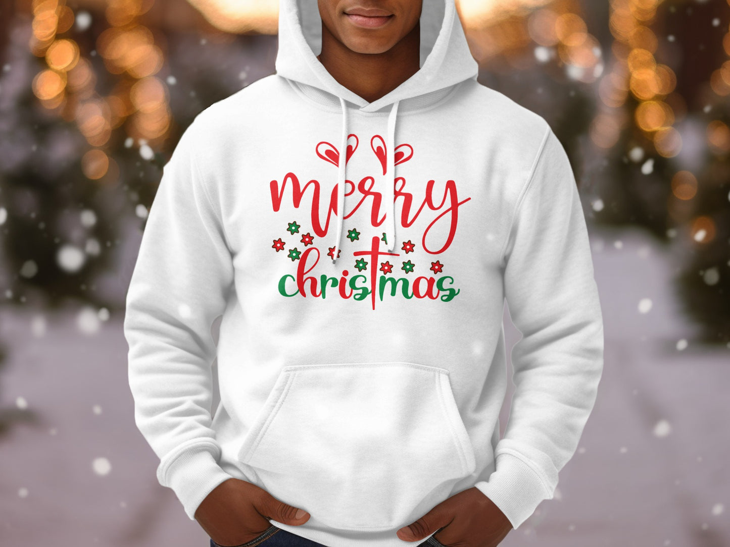 Festive Merry Christmas Hoodie with Holiday Cheer