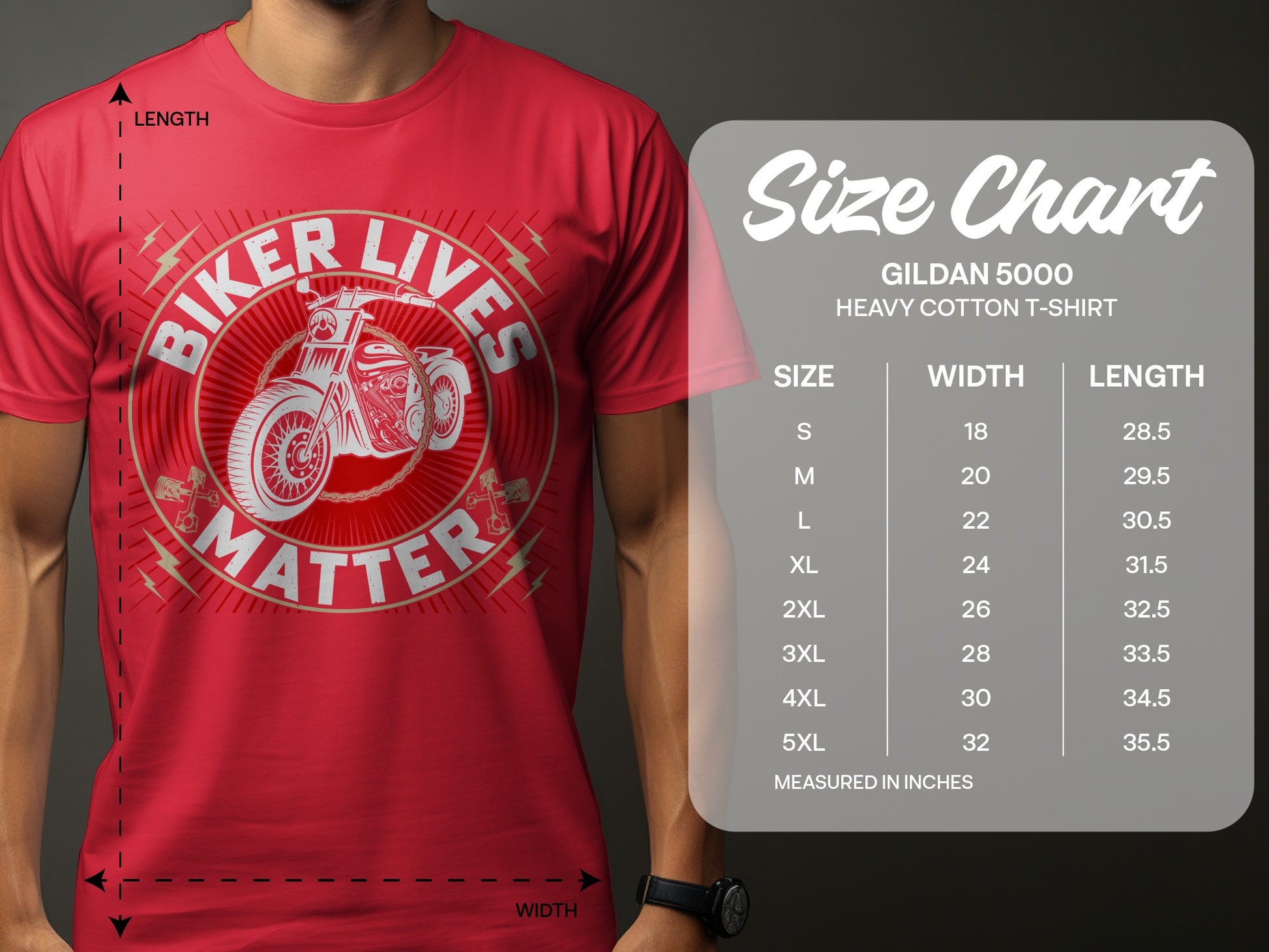 Biker Lives Matter graphic T-shirt for enthusiasts