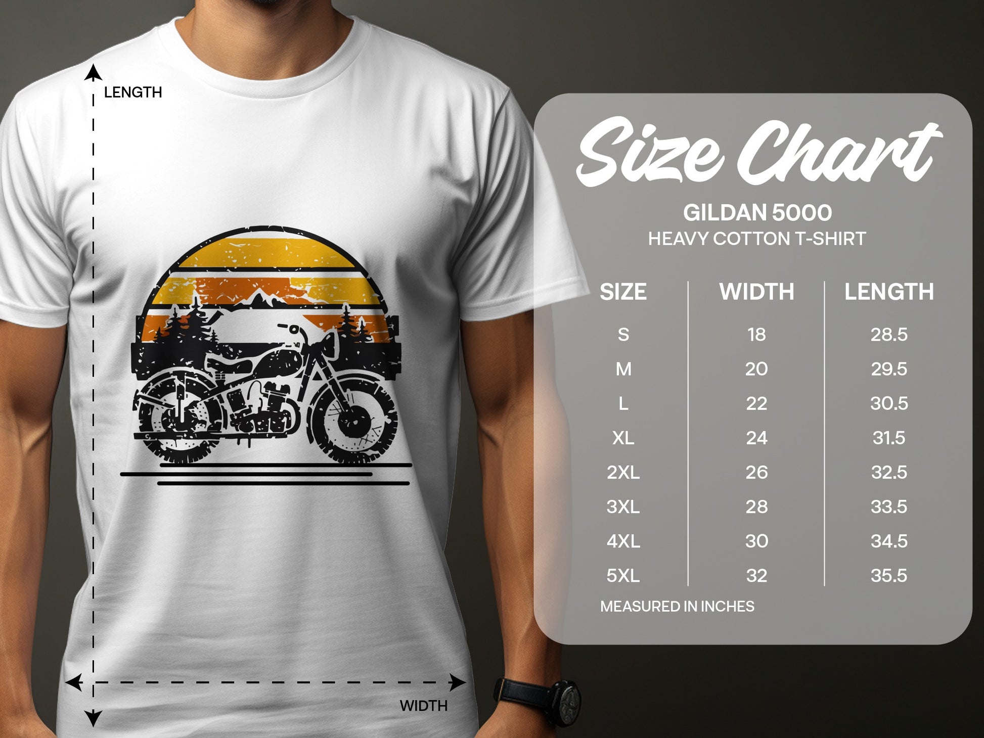 Vintage Sunset Motorcycle Graphic Tee