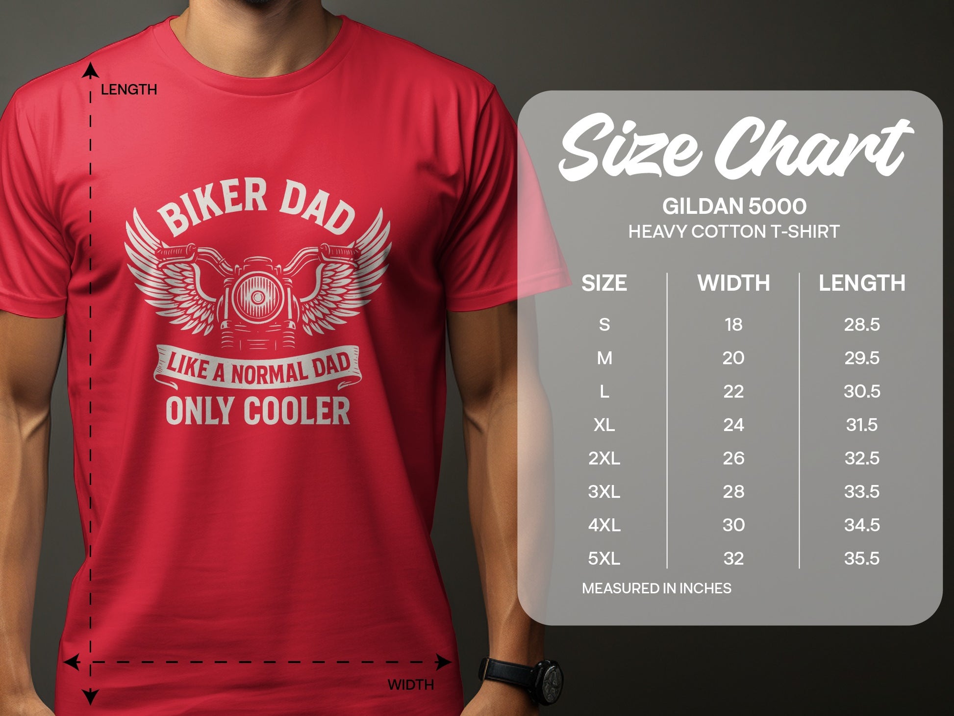 Biker Dad Like a Normal Dad Only Cooler T-Shirt