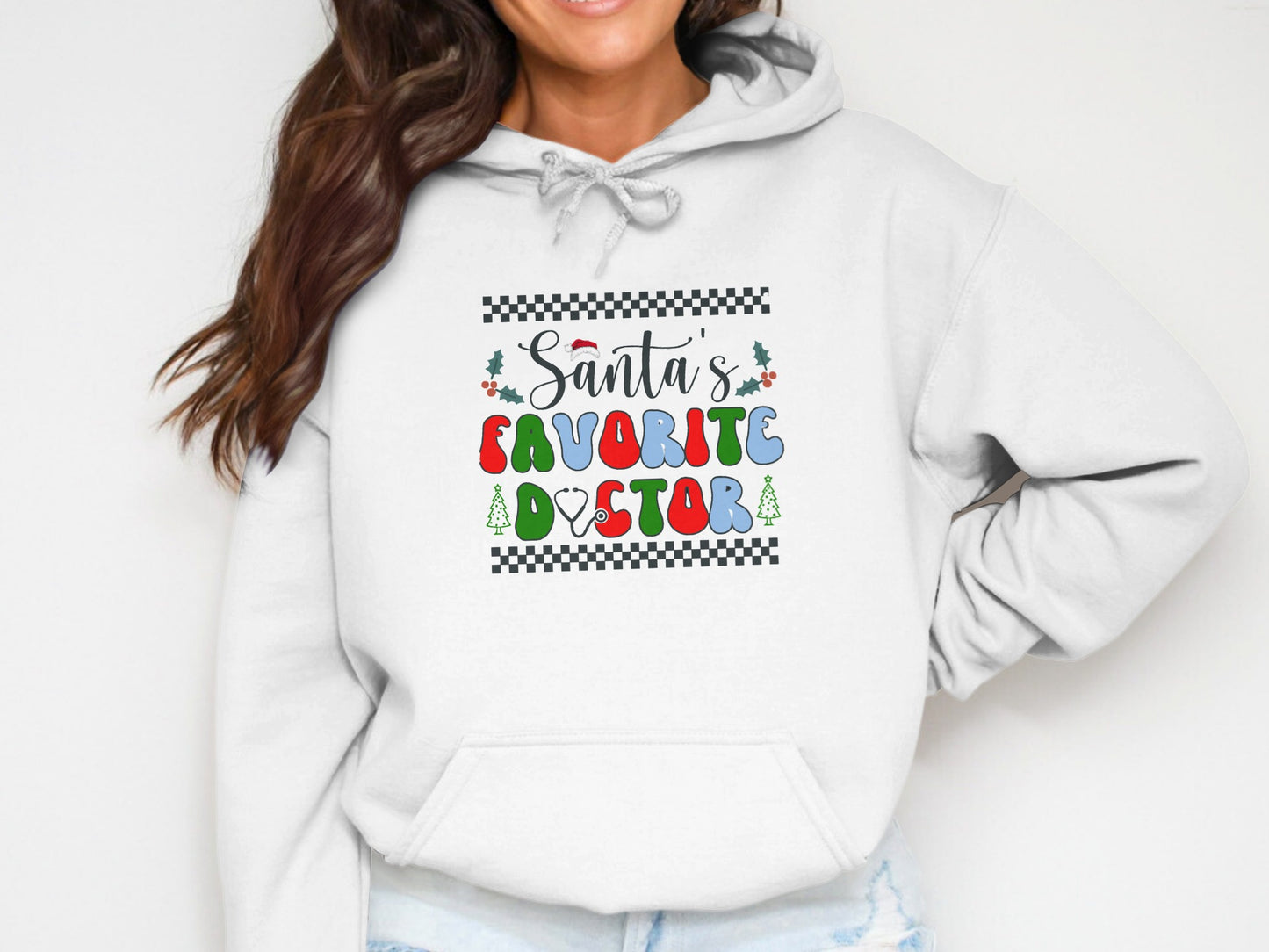 Santa's Favorite Doctor Christmas Hoodie