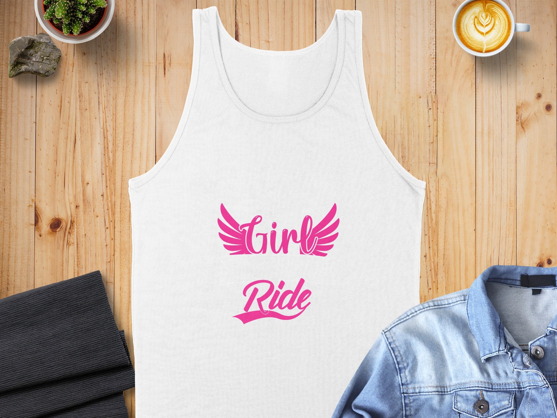Girl Ride Graphic Tank Top for Women