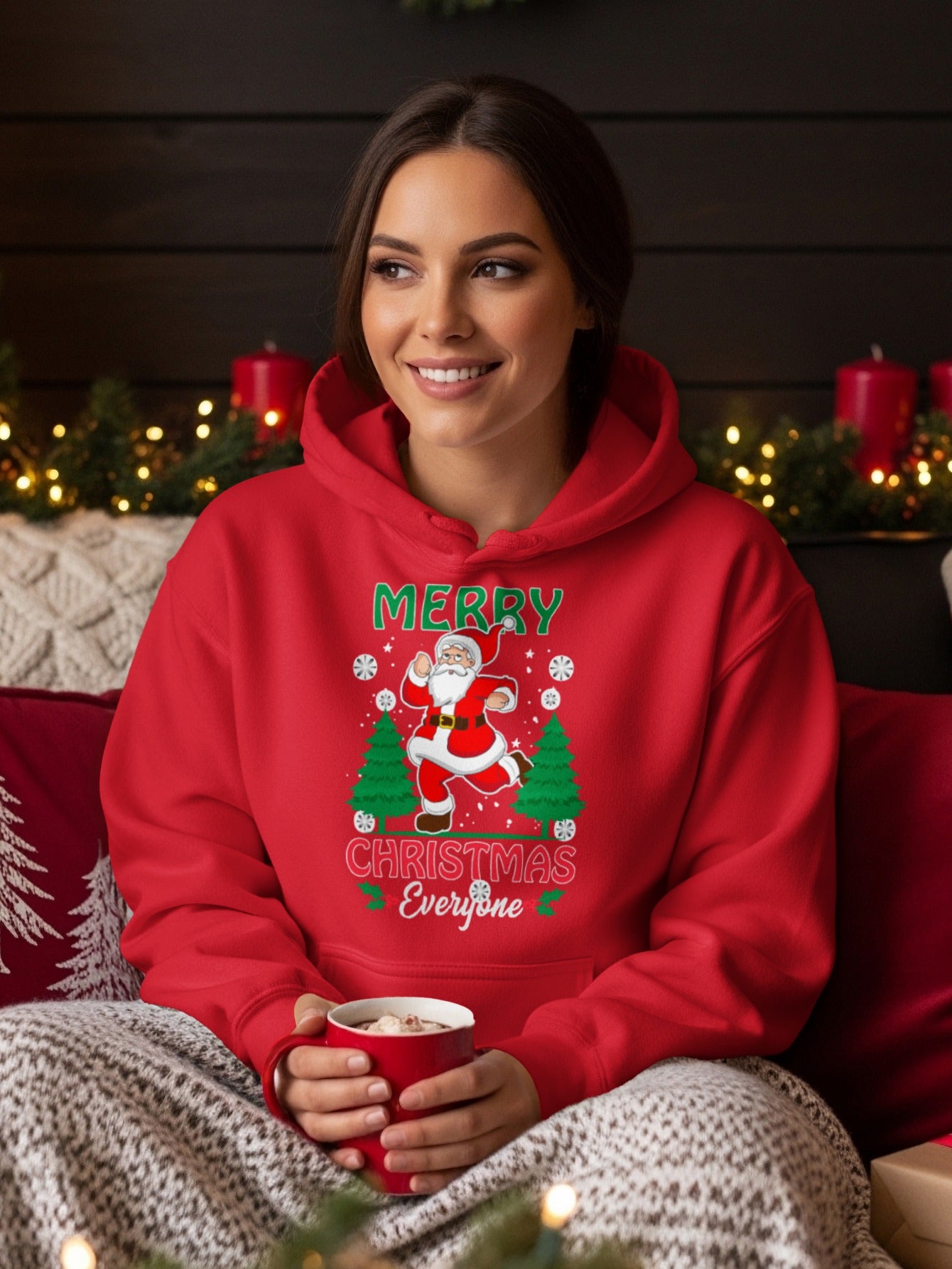 Merry Christmas Everyone Santa Holiday Hoodie
