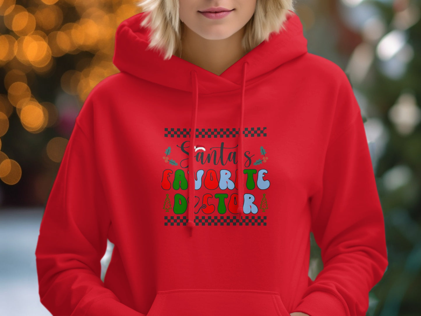 Santa's Favorite Dester Festive Holiday Hoodie