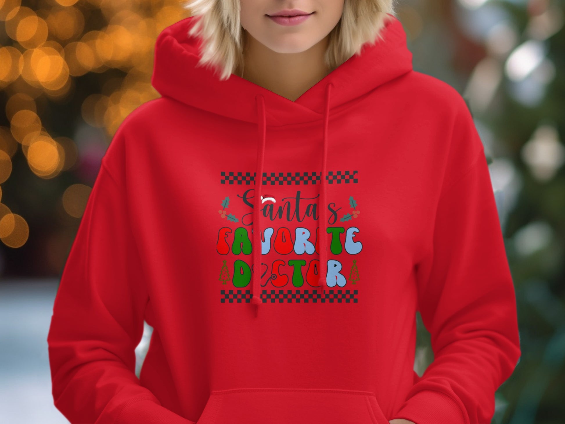 Santa's Favorite Dester Festive Holiday Hoodie