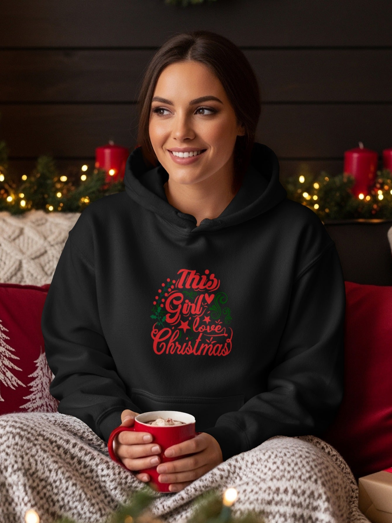 This Girl Loves Christmas Festive Hoodie