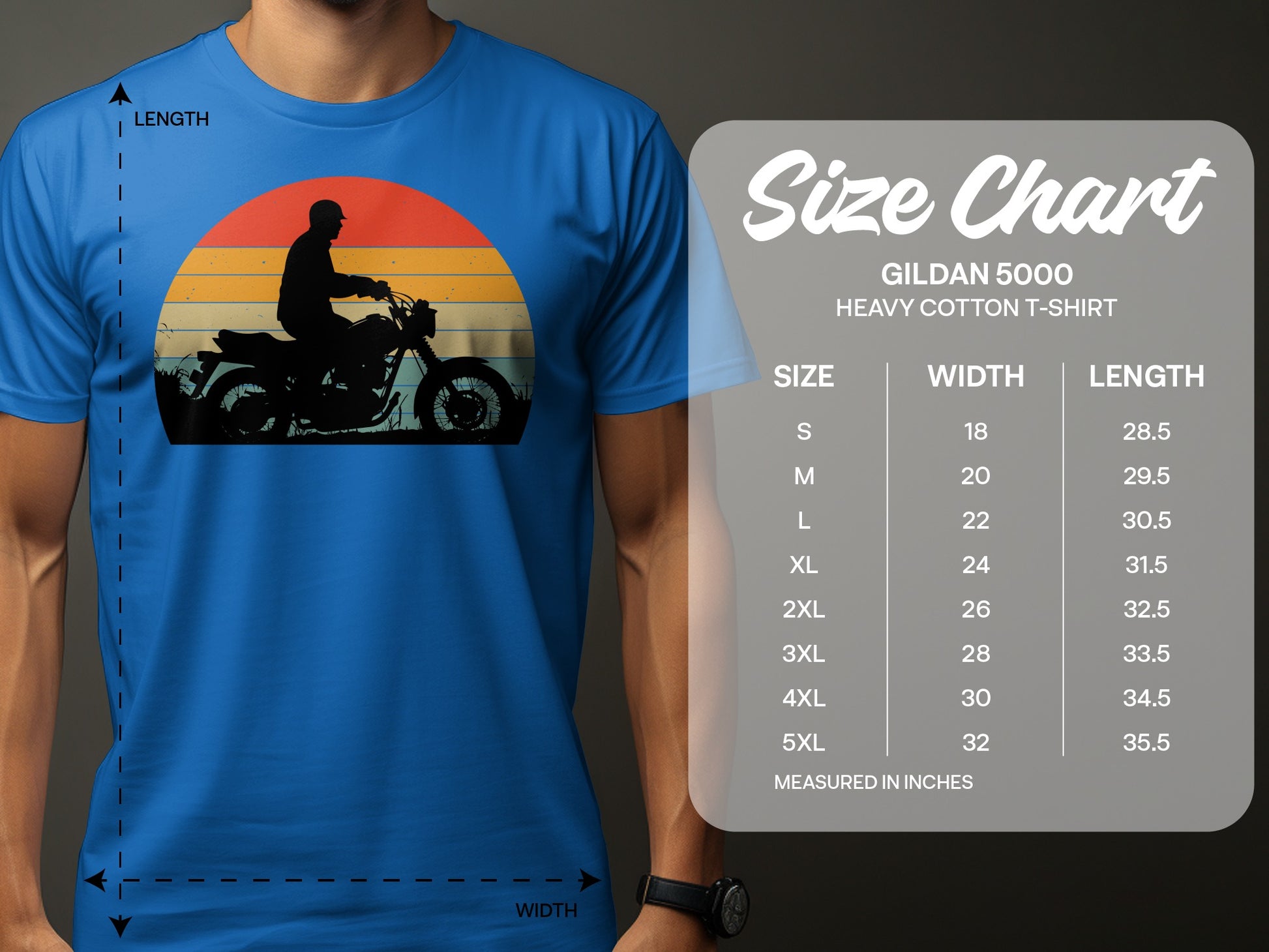 Scenic Sunset Motorcycle Ride Graphic T-Shirt
