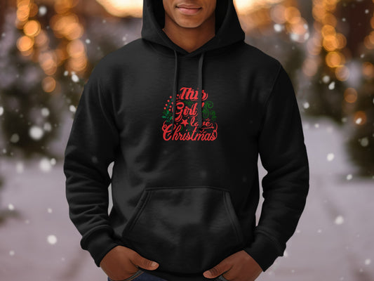 This Girl Loves Christmas Festive Hoodie