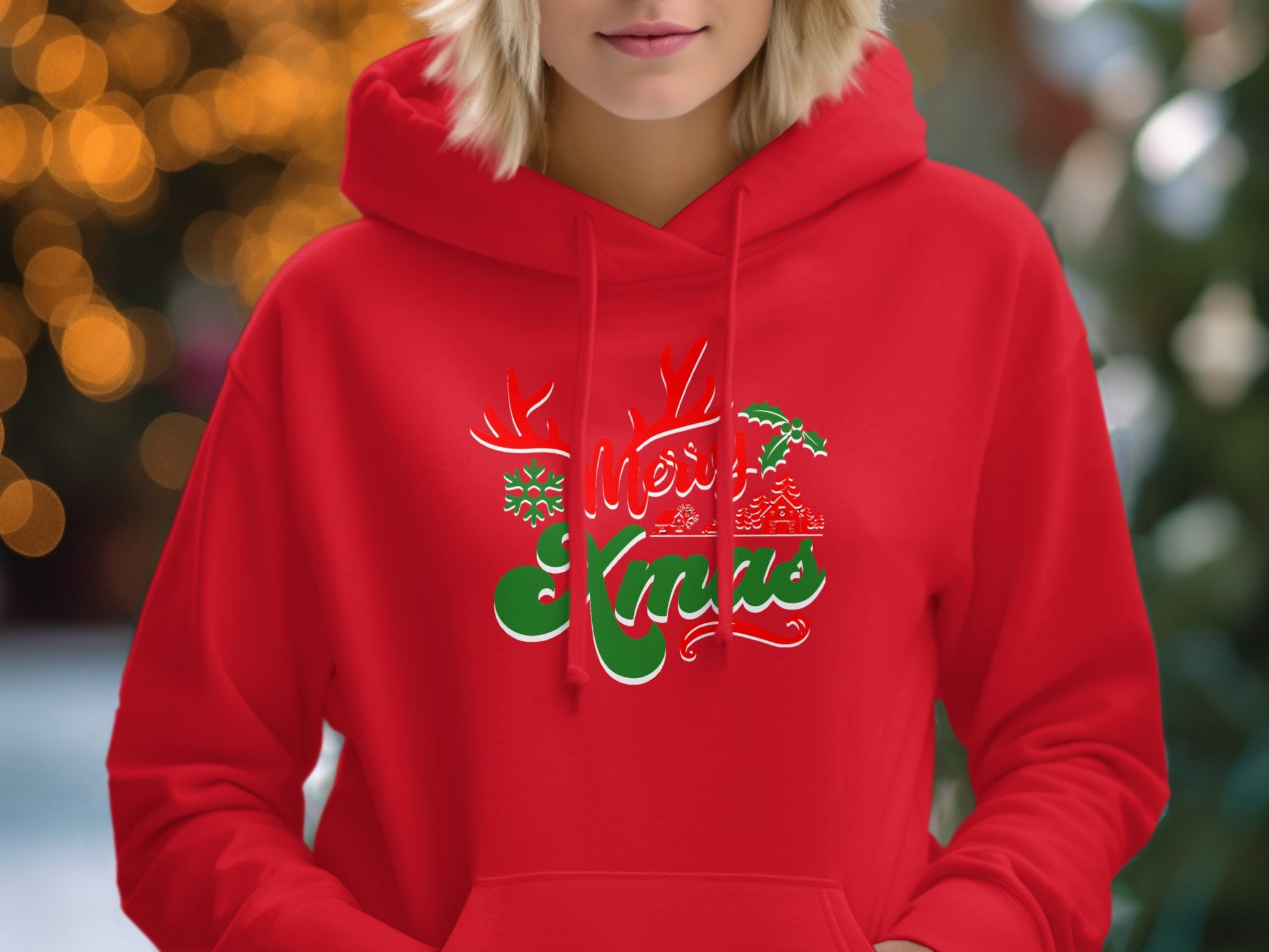 Merry Xmas Holiday Themed Hoodie Product