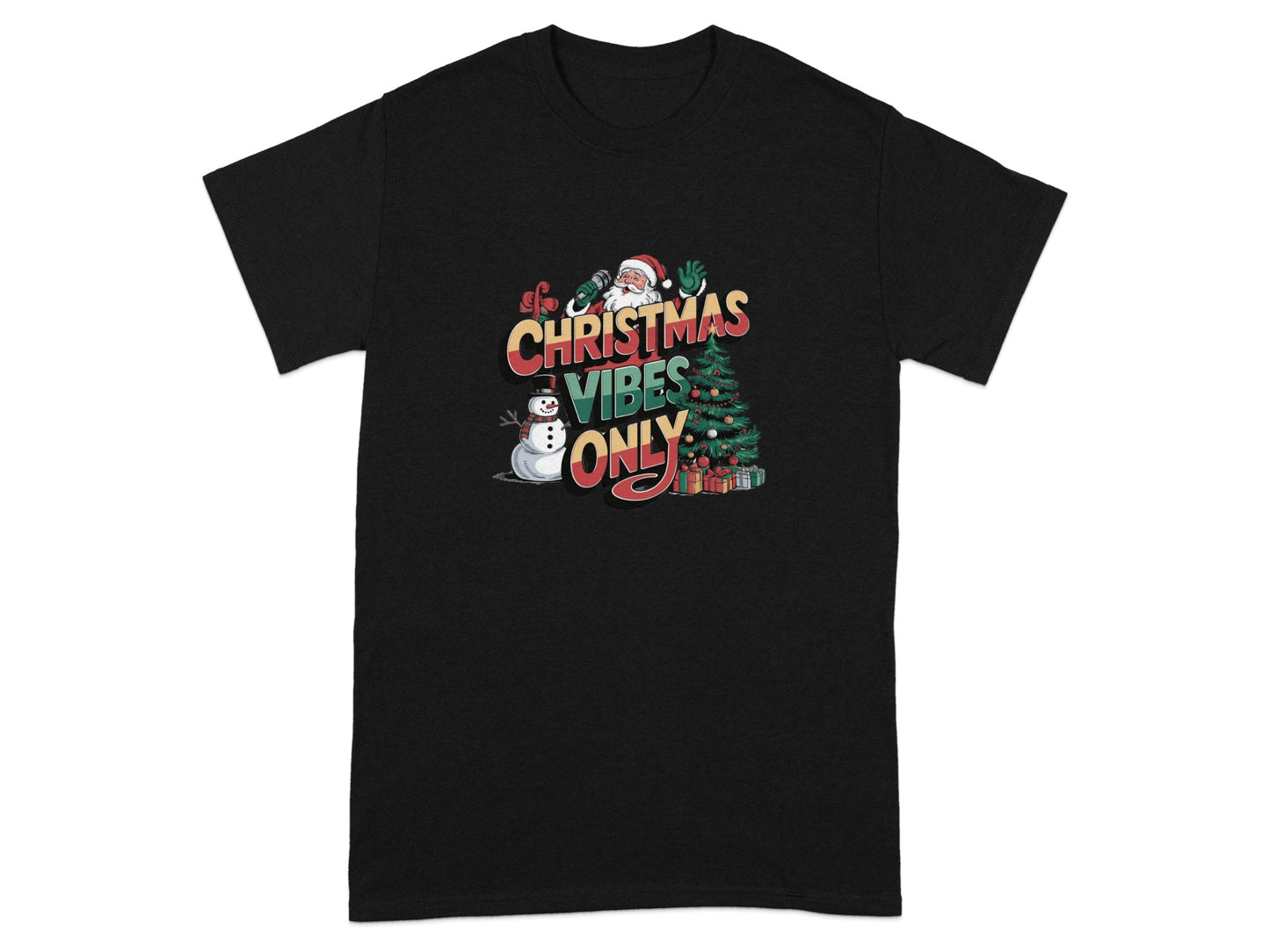 Christmas Vibes Only Graphics T-Shirt