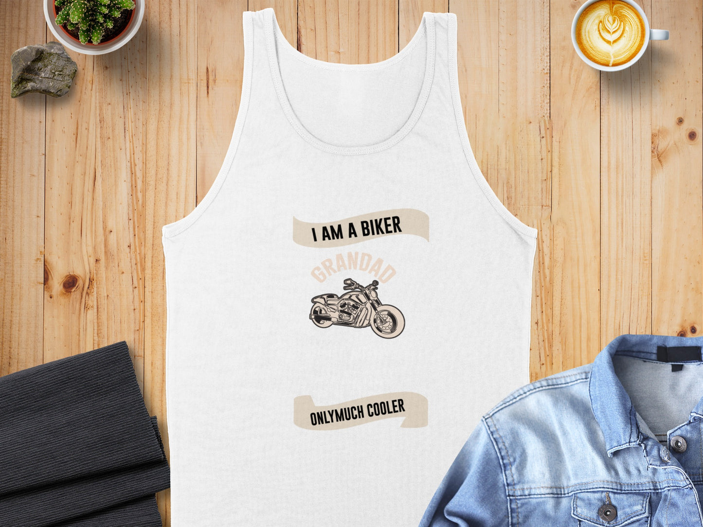 I Am A Biker Grandad Only Much Cooler Tank Top